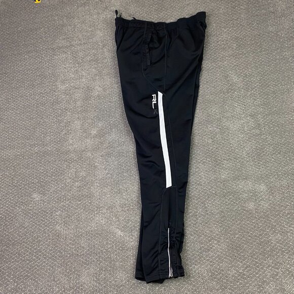 RLX Ralph Lauren Joggers Sweatpants Men's XXL Black Ankle Zip Gym Running Pants - Picture 8 of 16